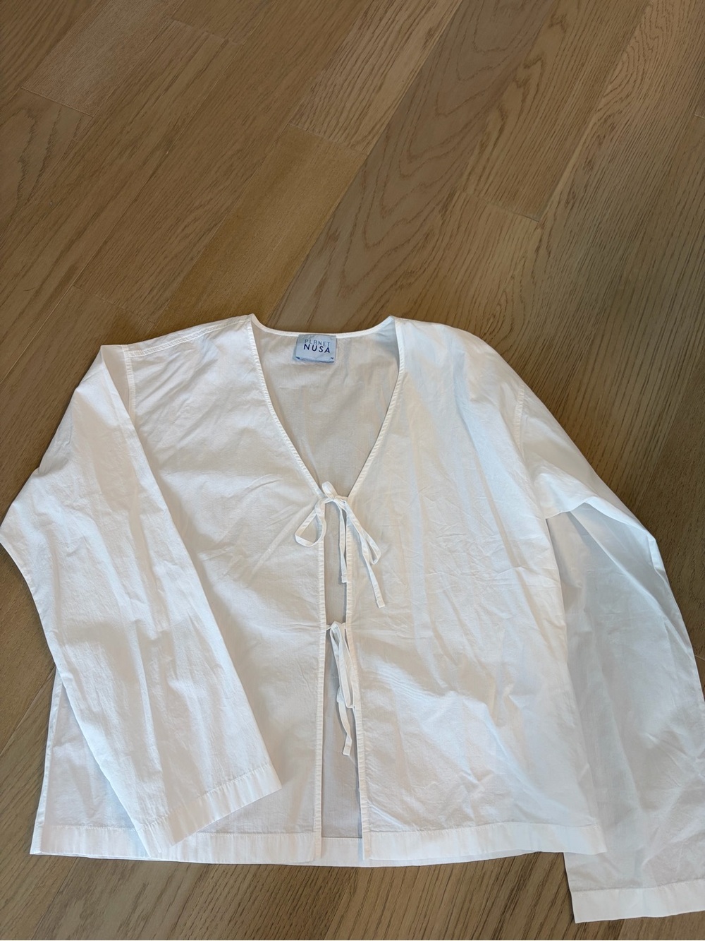 Planet nusa white tie front top